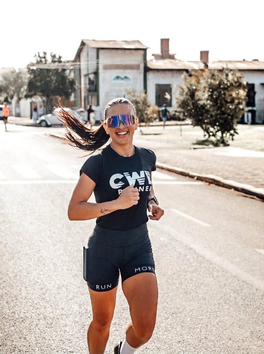 Atleta CWB Runner em prova de rua